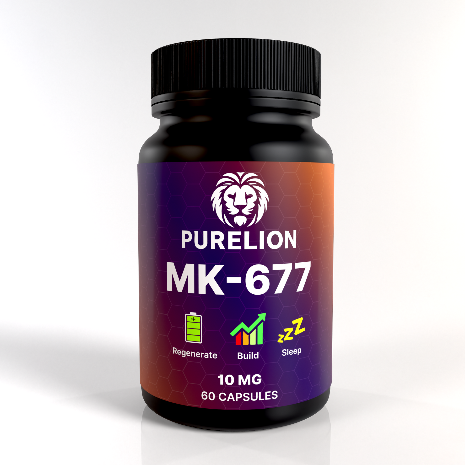 PURELION MK-677 10mg (Ibutamoren) capsule bottle – 60 capsules